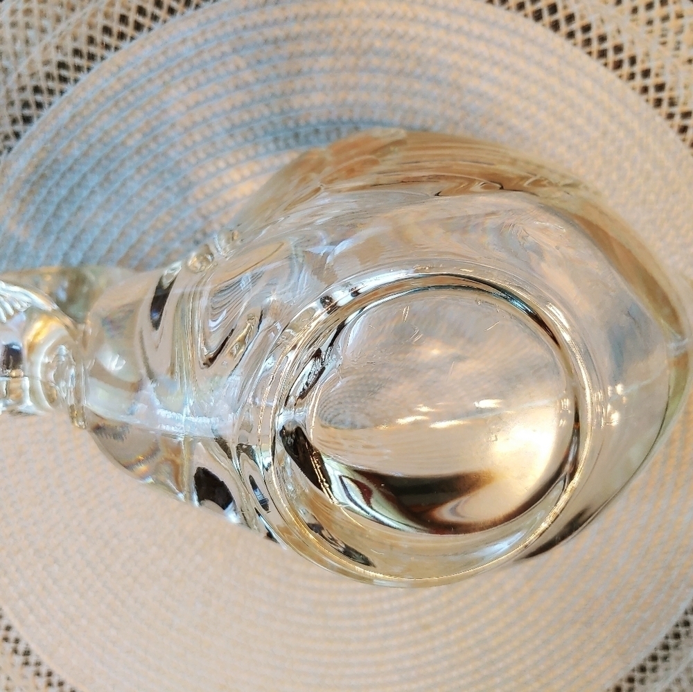 Glass Swan Candy Dish Planter Bowl Collections France 24% Lead  #CristalDArques - Picture 6 of 6